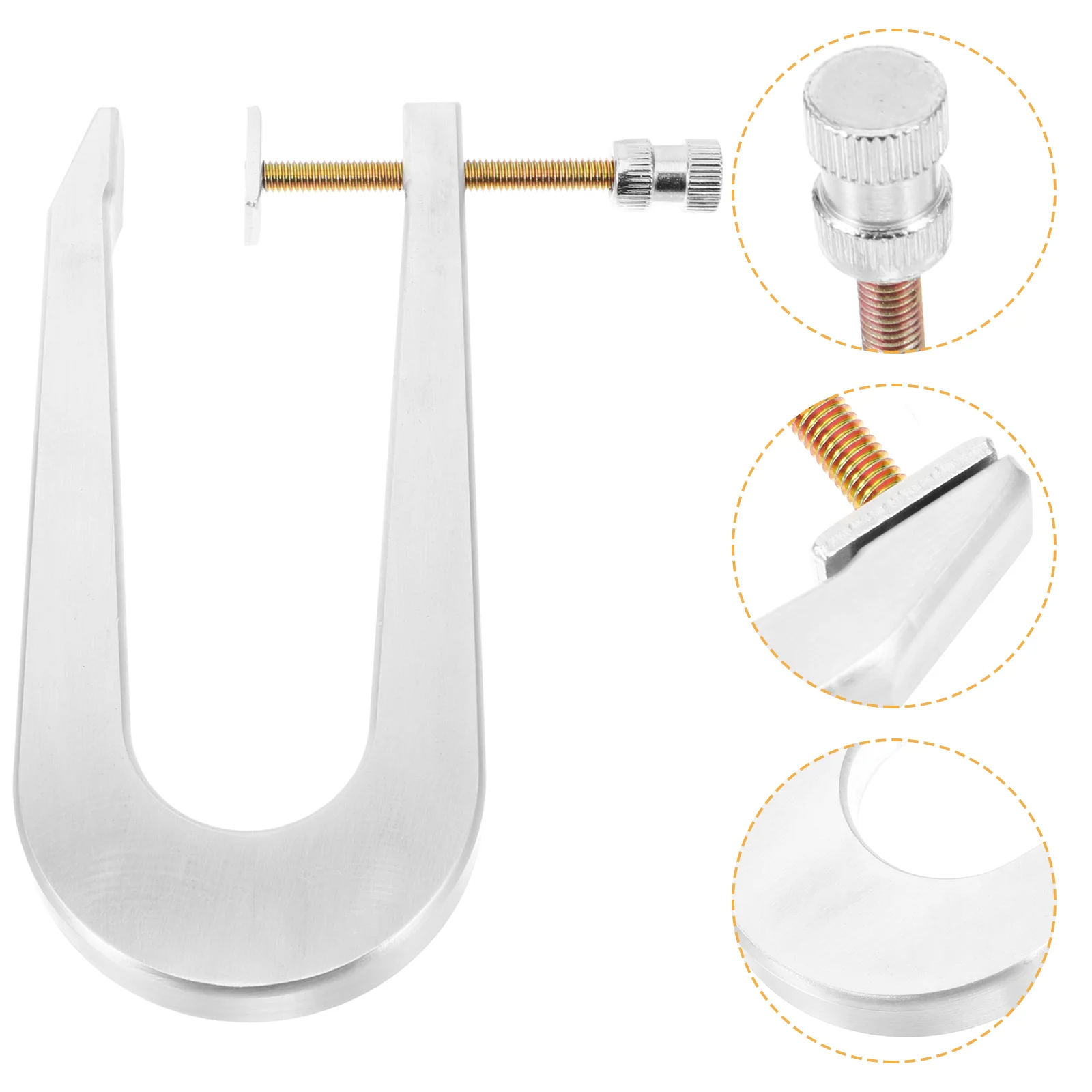 

Violin Bracing Clamp Cello Sticky Beam Making Tool Piano Saddle Metal Music Clip Silver