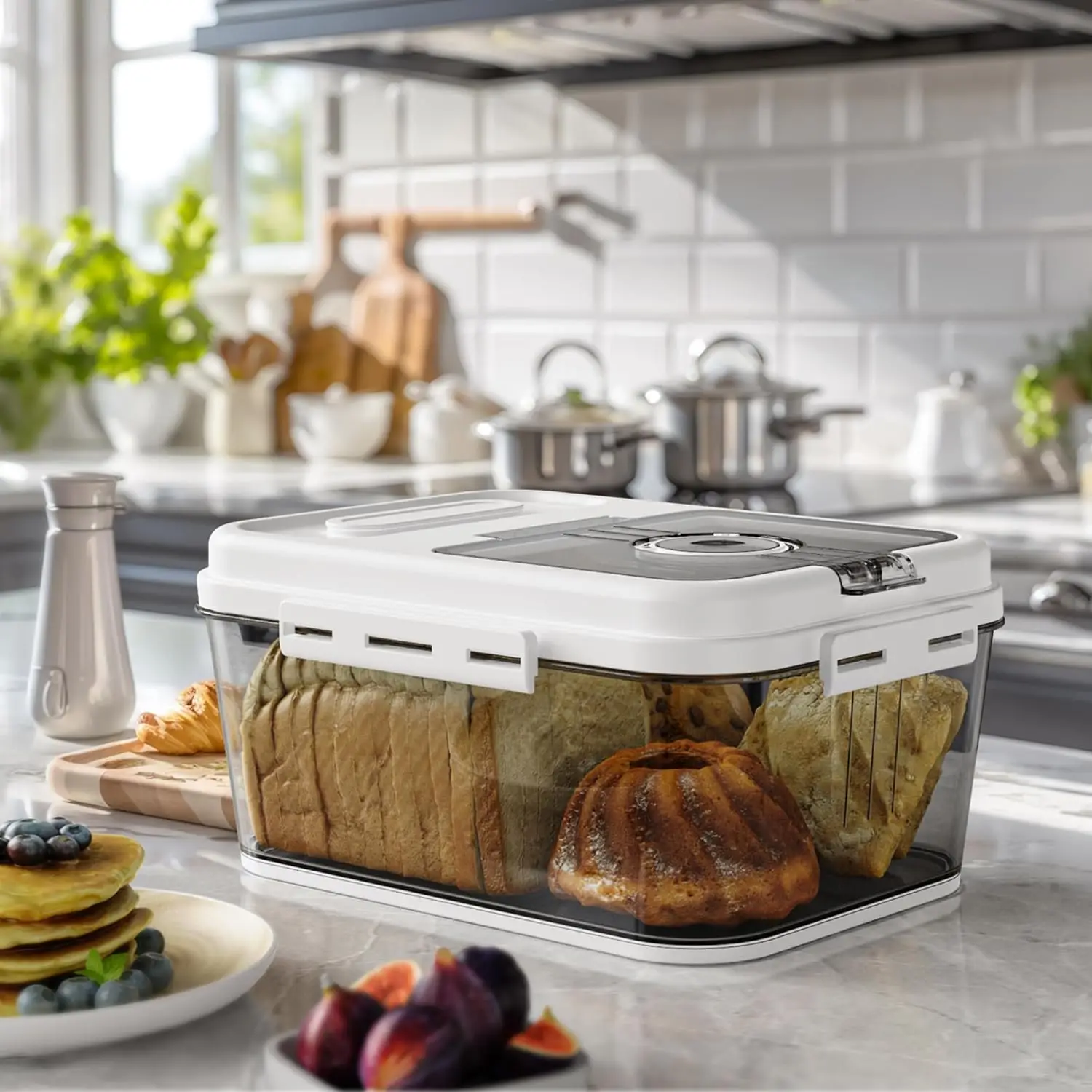 Rice Bucket Household Rice Tank Insect-Proof and Moisture-Proof Sealed Flour Storage Tank Rice Storage Box Food Grade Rice