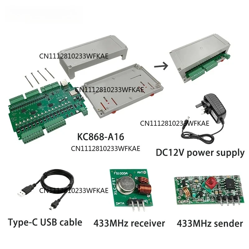 KC868-A16 ESP32 Development Board ESPhome Arduino Tasmota WiFi/Ethernet MQTT Digital Input for Self Reset Wall Switch Contact