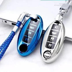 Car 4/5 Button Key Cover Case Shell for Nissan Qashqai X-Trail T31 T32 Juke J10 J11 Kicks Tiida Pathfinder Note for Infiniti