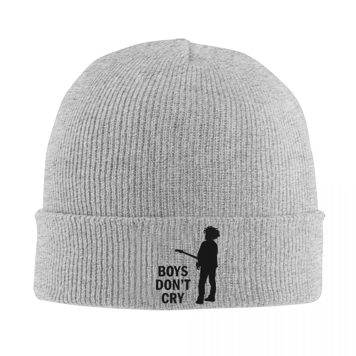 

The Cure Cat Moon Boys Don't Cry Knitted Hat Winter Fashion Warm Skullies Beanies Hats