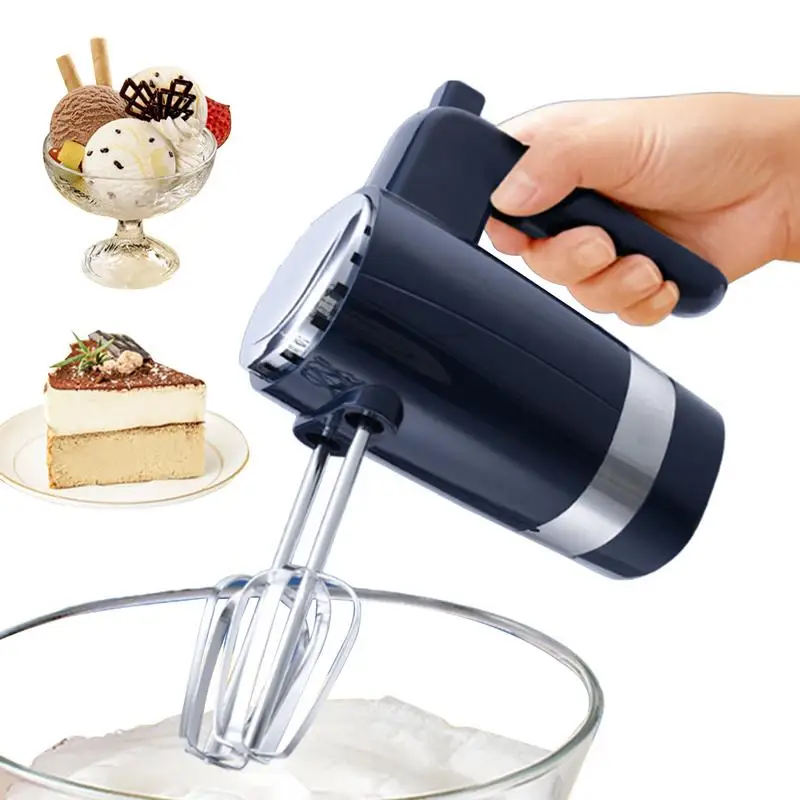 Electric Egg Beater 304 Stainless Steel Handheld Mixer Easy To Use Cream Whipper Hand Mixer For Cooking Blending Whisking Mixing