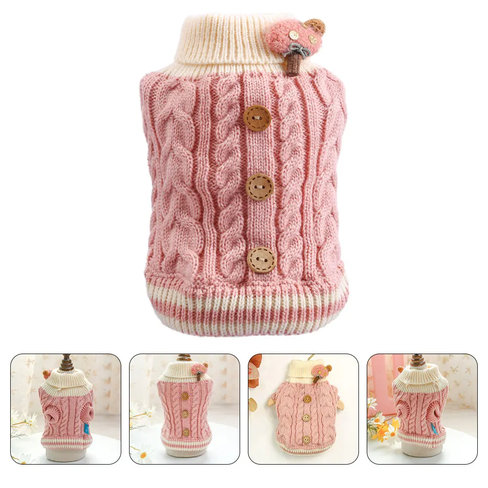 

Adorable Pet Sweater Puppy Warm Clothes Autumn Winter Outfit For Small Large Dogs Comfortable Cozy Party Cosplay Photo Prop