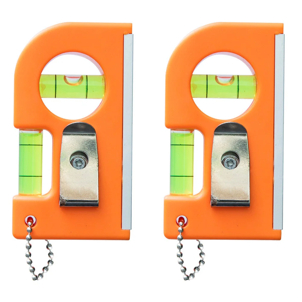 2 Pcs Spirit Level Portable Balance Ruler Picture Photo Frame Hanger Small Bubbles