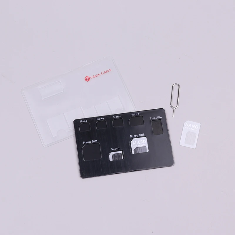 Soporte delgado para tarjeta SIM y estuche para tarjeta Microsd, almacenamiento y Pin de teléfono incluido