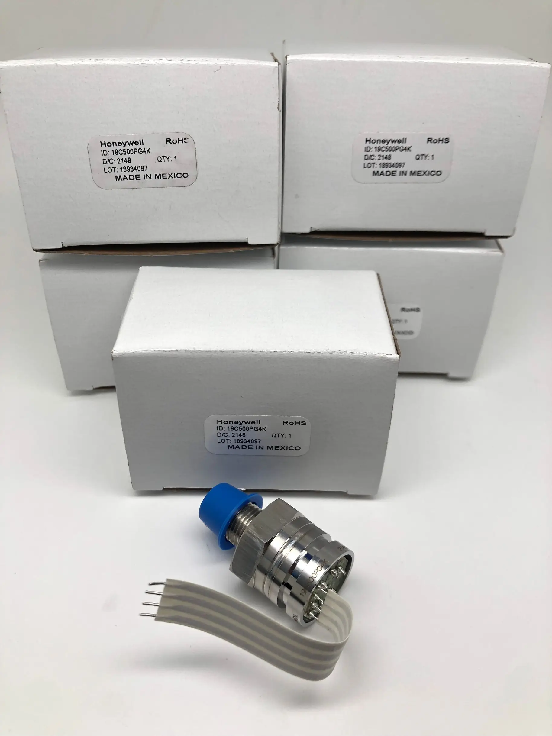 19C500PG4K Pressure Sensor 0psi to 500psi Gage 4-Pin Honeywell