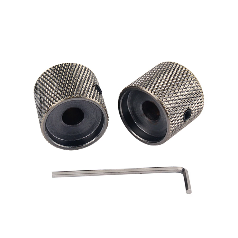 

2pcs Bronze Knob Volume Tone Control Guitar Pedal Coupler Durable Anti Rust Long Term Use For Musical Instruments