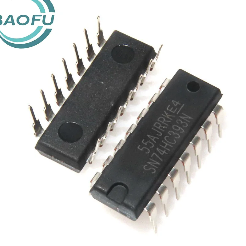 Newly imported original 74HC393N SN74HC393N DIP-14 dual 4-bit binary ripple counter