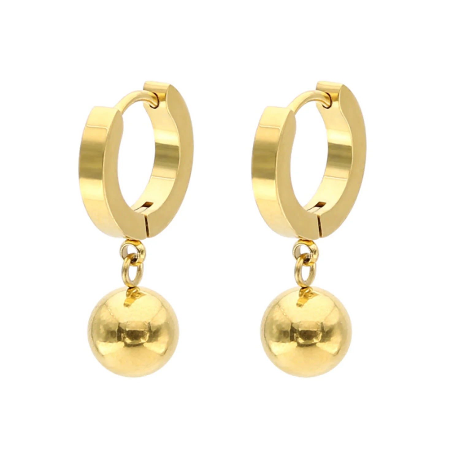 LUXUKISSKIDS 6Pairs/Card Wholesale 316L Stainless Steel Ball Drop Earrings Classic Luxury Minimalist Dangle Sets For Women News