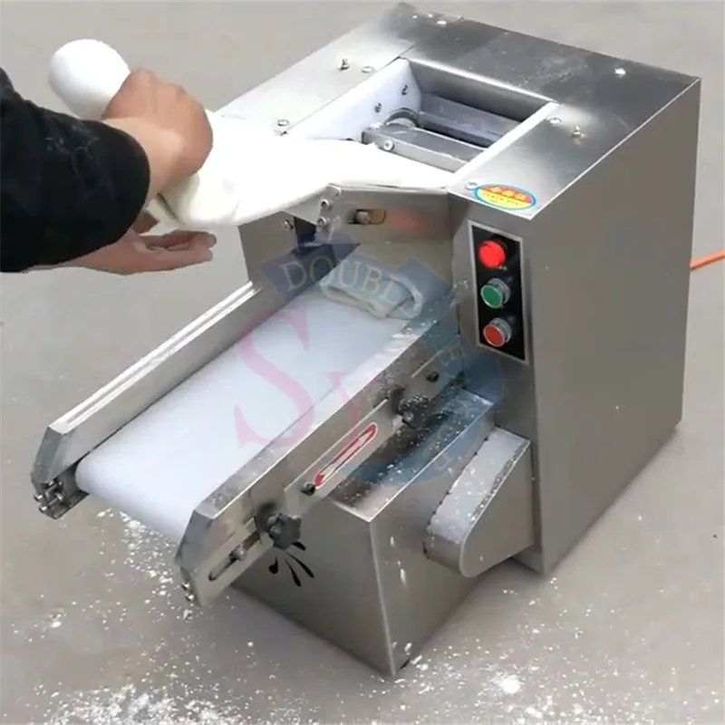 Novo design de mesa tipo 200 modelo rolo de massa elétrica automática imprensa máquina de rolamento tamanho pequeno máquina de amassar massa