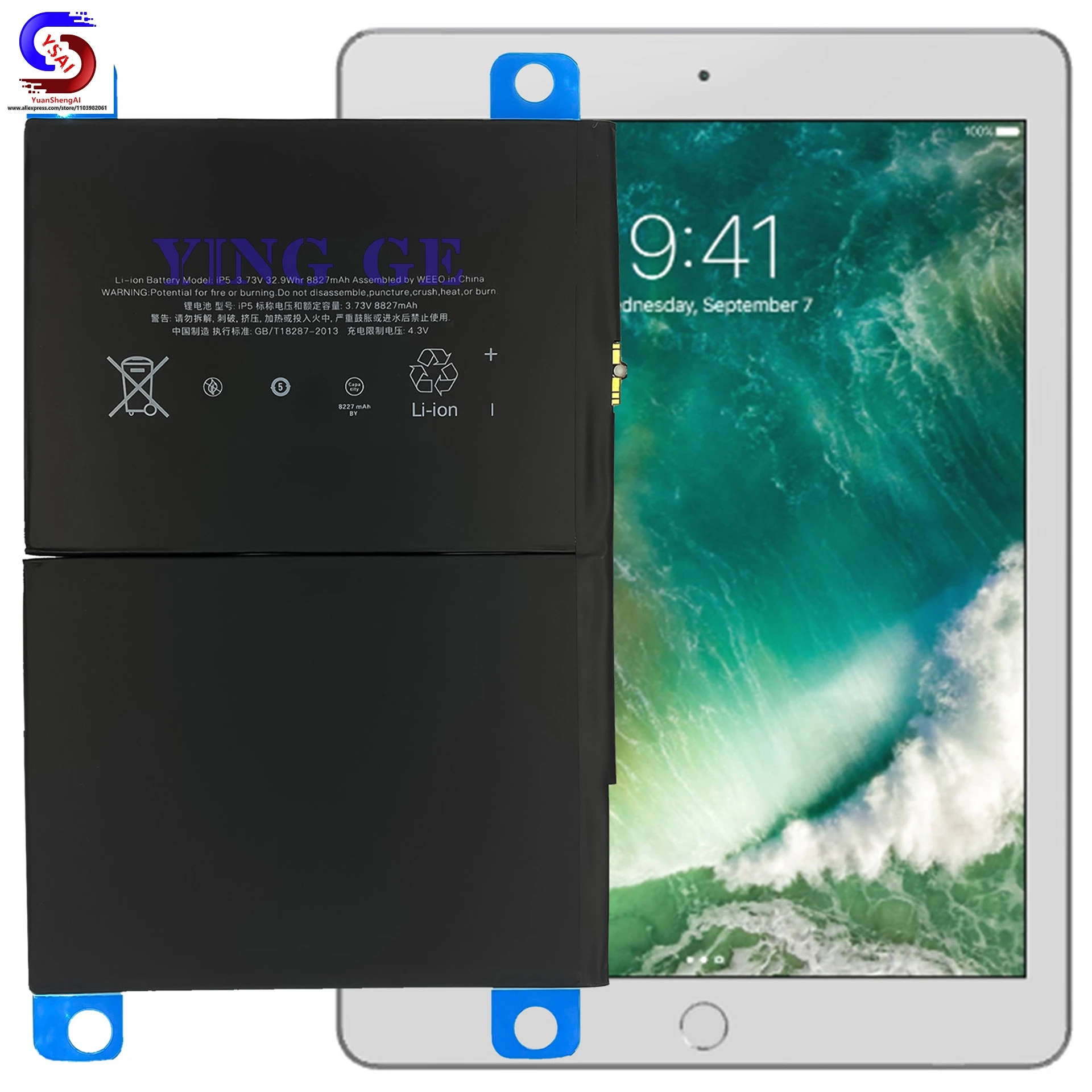 5 Stuks Nieuw Voor Apple Iphone Ipad5 Air A1474 A1475 A1476 A1822 Tablet Batterij