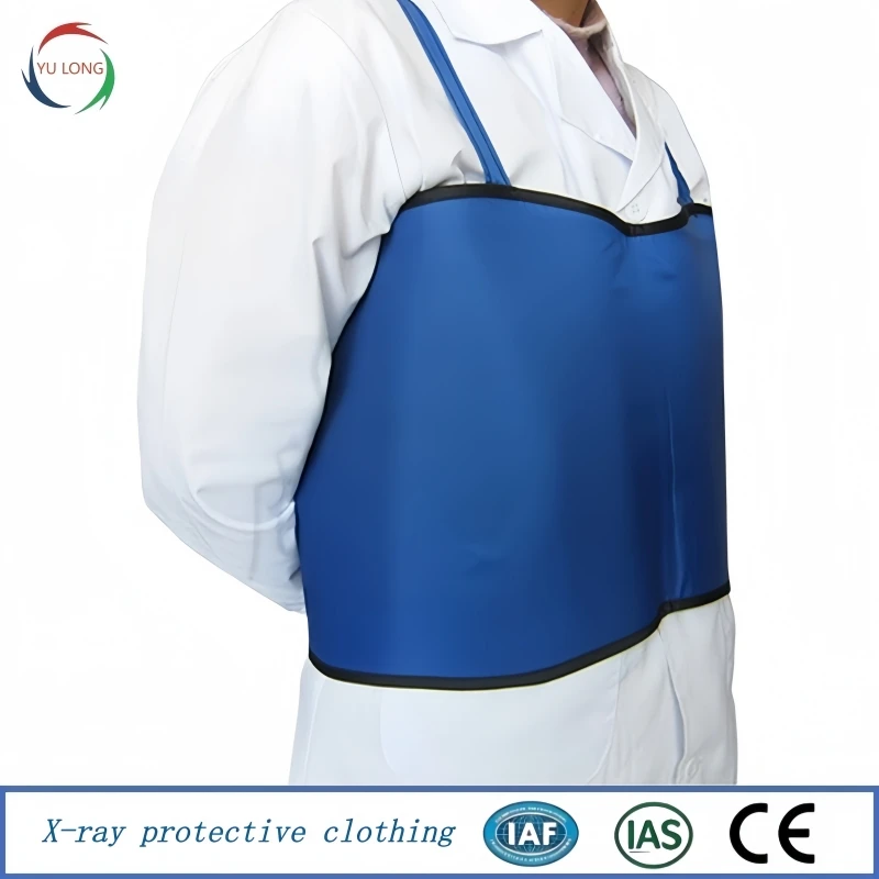 X-Ray Breast Protective Short Lead Vest 0.35/0.5mmpb Dental CT Radiology Lab Nuclear Radiation Protection Lead Clothes