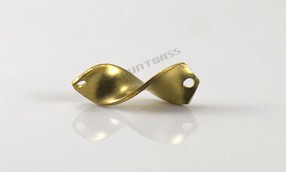 COUNTBASS 50 Stück Messing-Lachs-Angellöffel-Rohlinge, 2,3 g (5/64 Unzen) und 3,3 g (1/8 Unzen), Forellenbarsch, Hechtköder, unlackiert – Detail 7