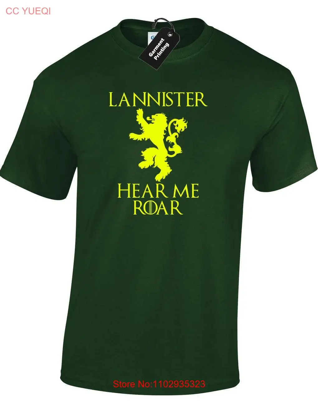 Lannister hear me roar мужская футболка футболка игра смешных Cersei thrones king queen Kids Present Idea Joke Top Dad Husband Boys