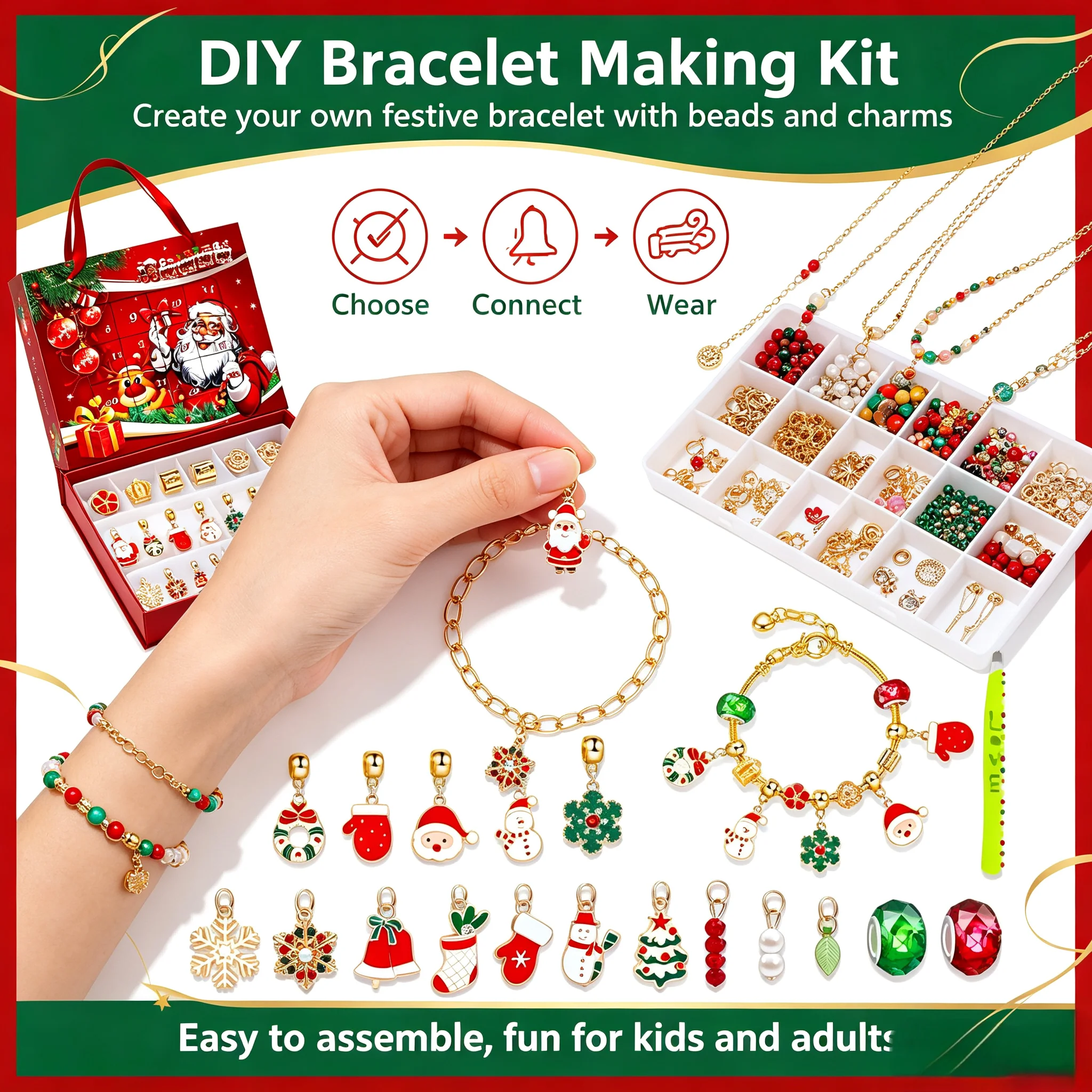 Christmas Advent Calendar Char - đánh giá và giá Jewelry Making Kit For Kids