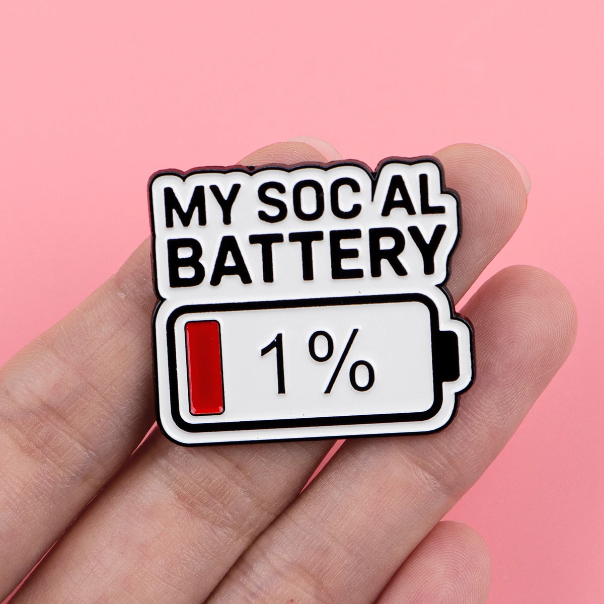 يمكنك أن تفعل الأشياء الصلبة المينا الصنوبر بطارية يقتبس بروش شارة على ظهره التلبيب دبوس زي اكسسوارات هدايا مجوهرات الأزياء #2