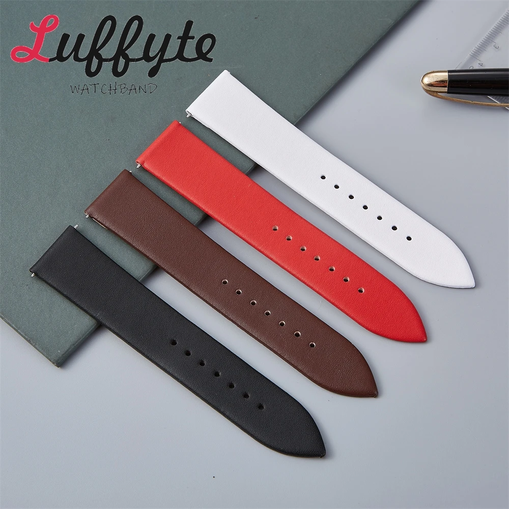 ソフト超薄型合成皮革時計ストラップ 14 ミリメートル 16 ミリメートル 18 ミリメートル 20 ミリメートル 22 ミリメートル男性女性シンプルな時計バンドマルチサイズストラップ