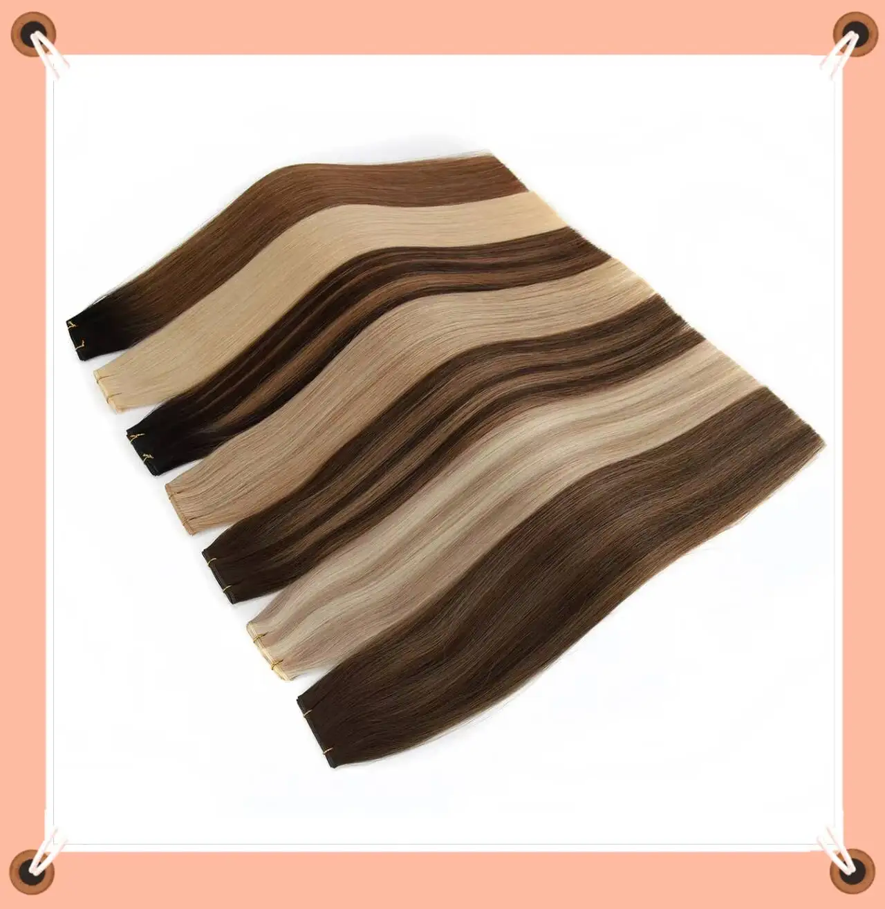 

Наращивание волос Remy Genius Weft 20'' и 22'' длиной, 100 г, натуральные человеческие волосы для женщин, более 30 цветов, Genius Weft Extensions Remy