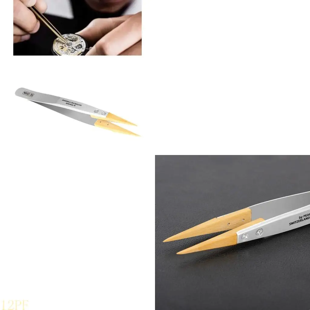 

12PF Insulated Watch Repair Tweezer For Accuracy Electronics And Jewelry Work