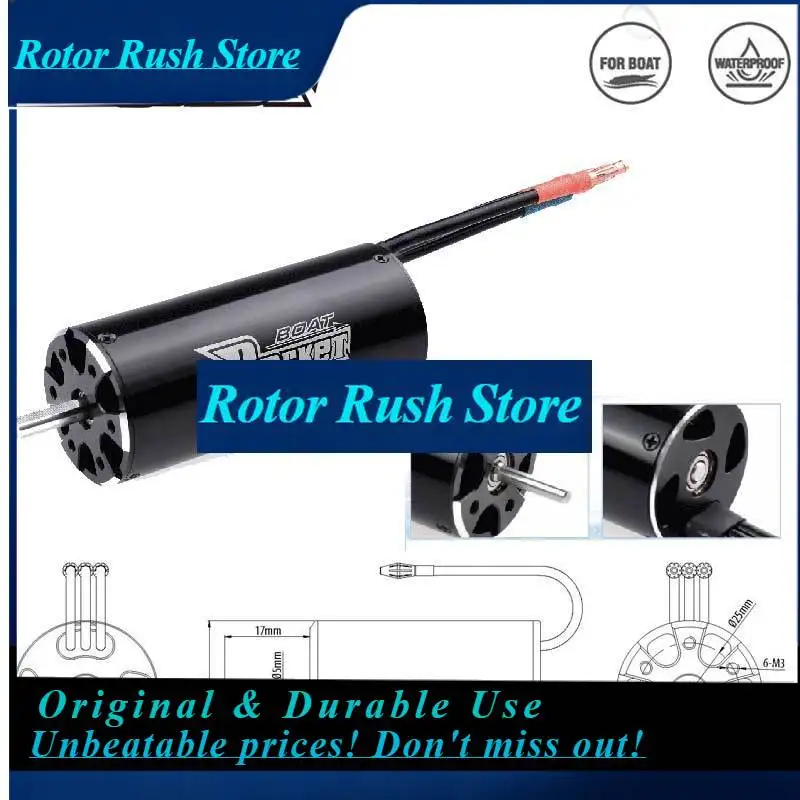 RoRuSRocket-RC 2948/2958/2968 Brushless Motor 70A ESC Water Cooling Jacket Combo For 600-800mm RC Boat Ship Model Upgrade Parts