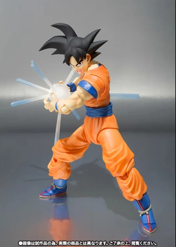 100% Original Bandai Sh Figuarts Shf Son Goku 1.0 Action Figures Anime Model Toys Figura Pvc Gifts Black Hair