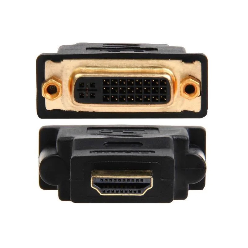 HDMI-Compatible Male To DVI 24+5 Pin Female  HD 1080P Converter Adapter For HDTV Projector Gold Plated Laptop TV Box PC PS4 TV