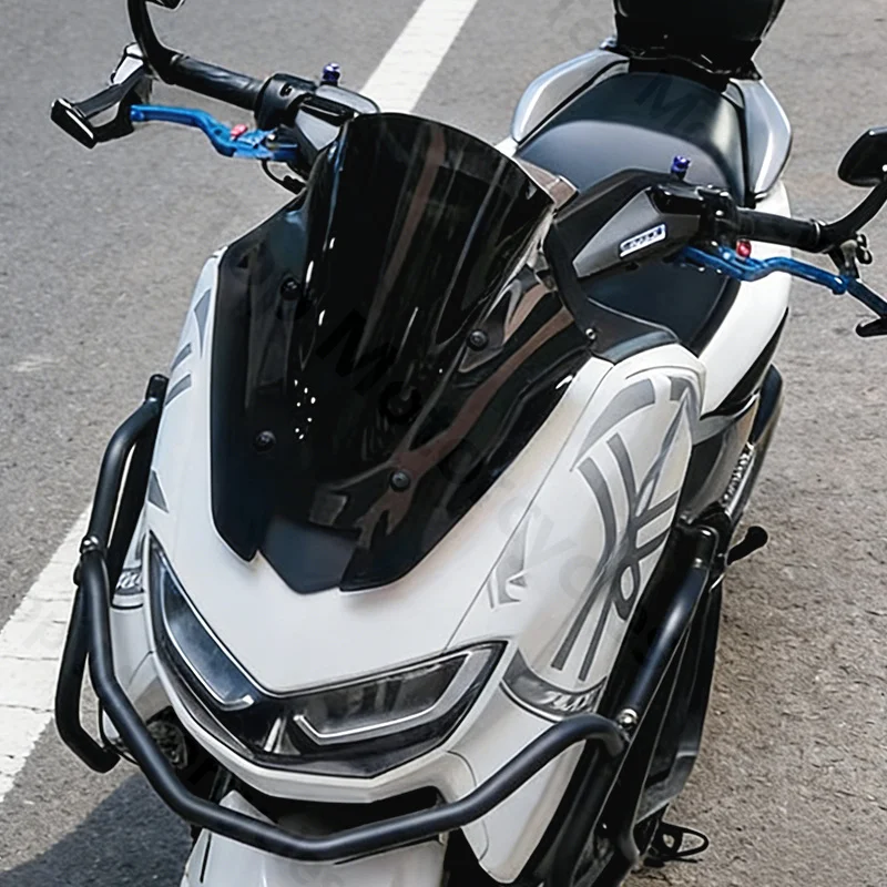 For YAMAHA NMAX155 NMAX125 NMAX 155 125 2020 2021 2022 2023 2024 Motorcycle Sport Windshield Windscreens Wind Deflectors Black