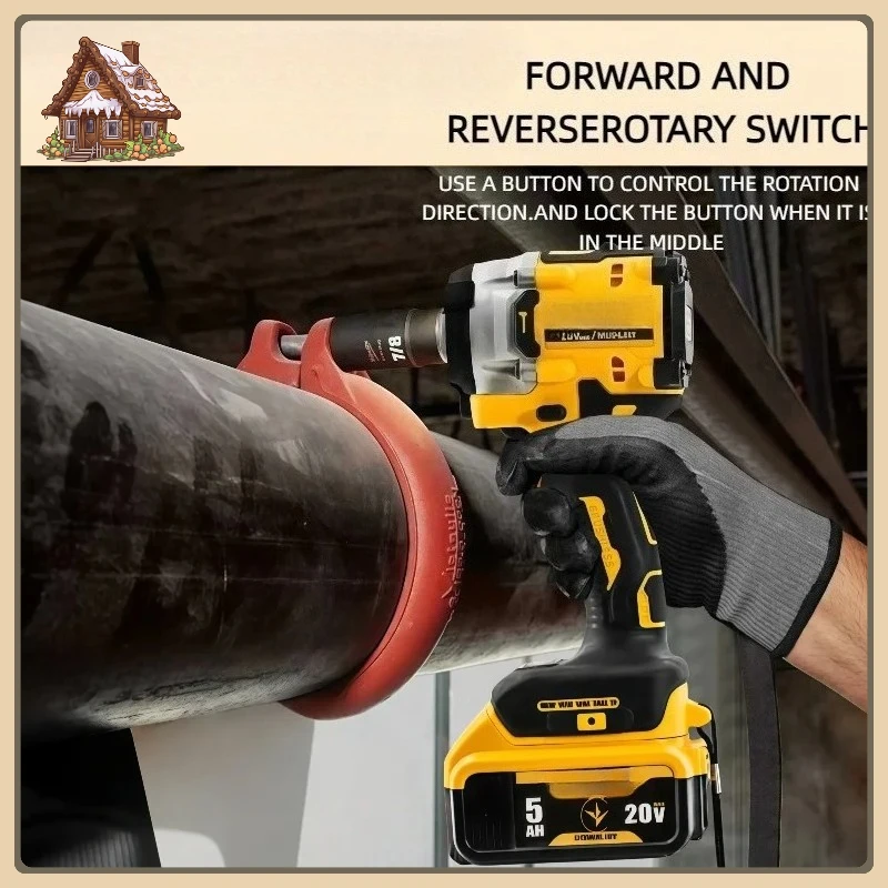 디월트 20V 배터리 호환 DCF921 아토믹 맥시멈 무선 렌치 1/2인치 무선 임팩트 렌치 가변 속도 충전 렌치