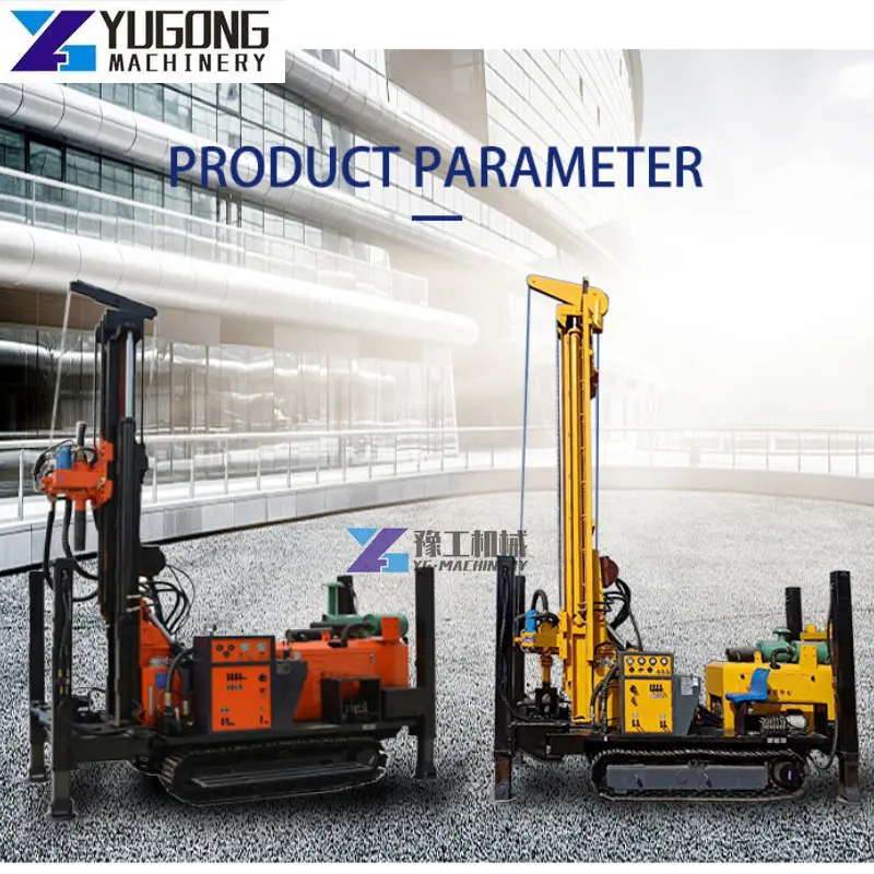 Drilling Depth 100 To 1000 Meter Crawler Pneumatic Rotary Water Well Drilling Rig Machine Prices For Sale