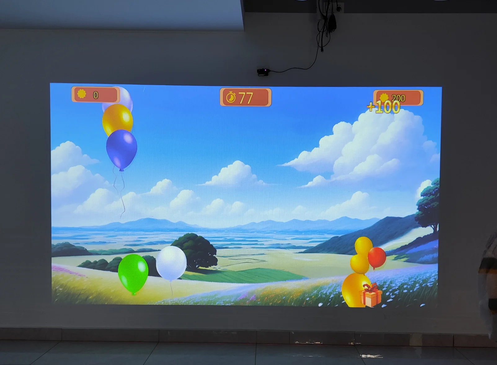 Low Cost Funny Virtual Reality Advertising Equipment museum Exhibition Wall Touch Immersive Indoor Interactive Projection Games