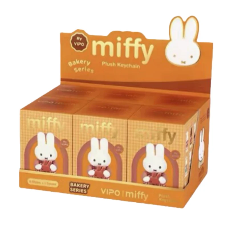 Vipo X Miffy Offizielle Bäckerei-Serie Plüsch-Schlüsselanhänger Blind Box / Charm Blind Box - Modisches Trendspielzeug Geburtstagsgeschenk für Mädchen