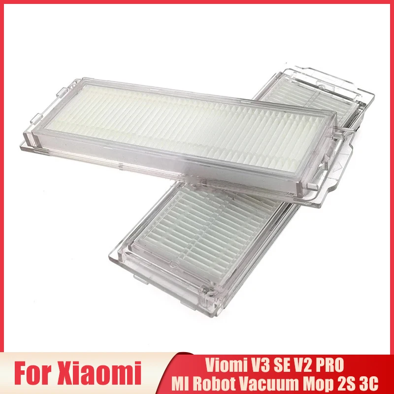 Filtro hepa para xiaomi mi robô aspirador de pó mop 2s 3c/viomi v3 se v2 pro substituição filtros peças reposição acessórios