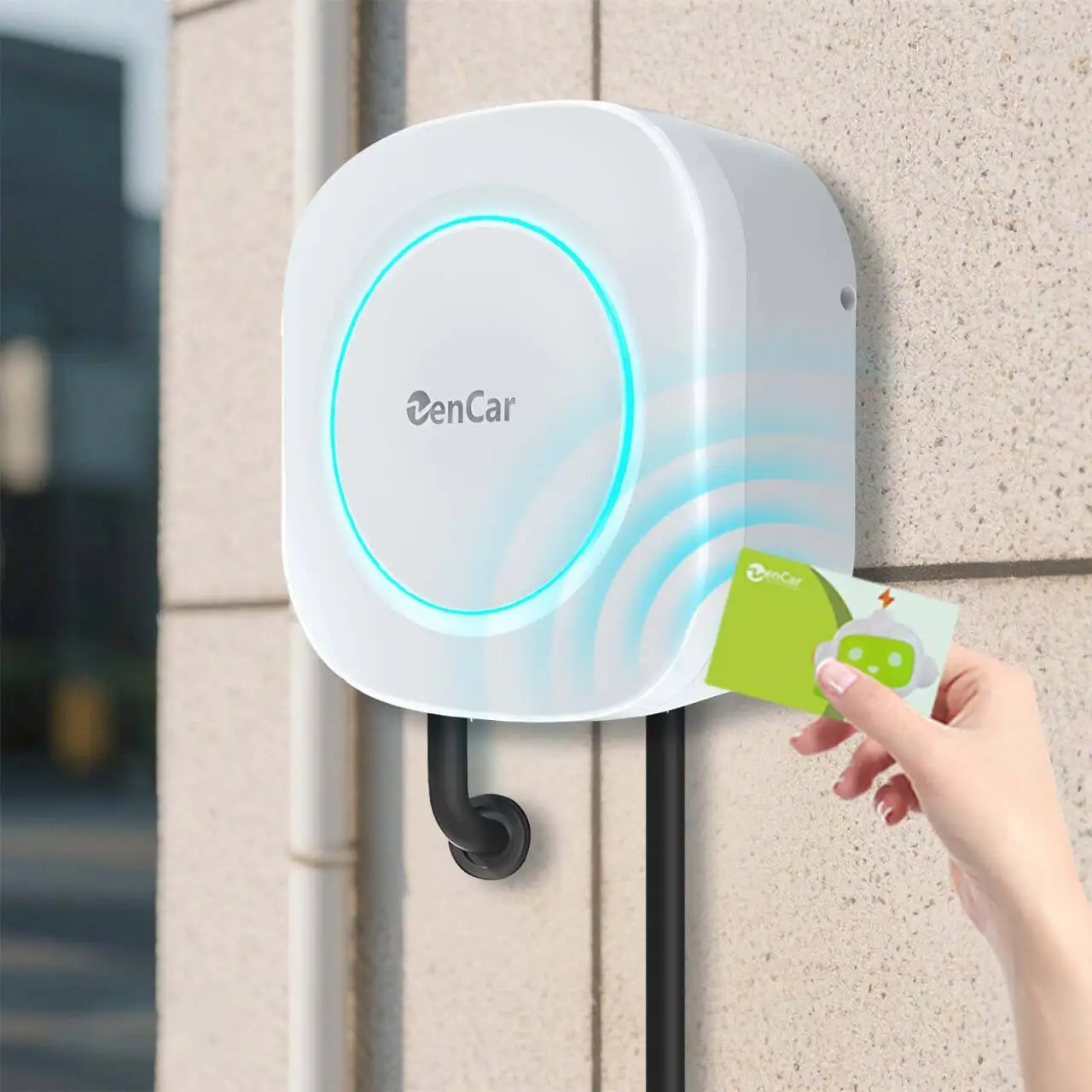ZENCAR Latest Smart EV Charger Type 2 16A 11kW Wall Box EV Charging Station IP66 With APP OCPP For Home And Commercial Use