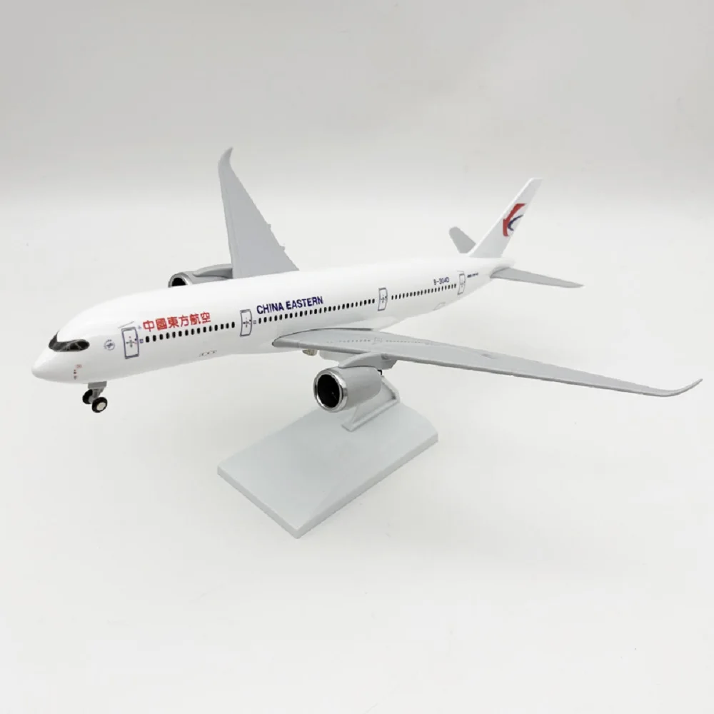 30cm Resin Plane Model A350 China Eastern Airplane Diecast 1/250 Scale Aviation Model With Stand For Home Decoration Collection
