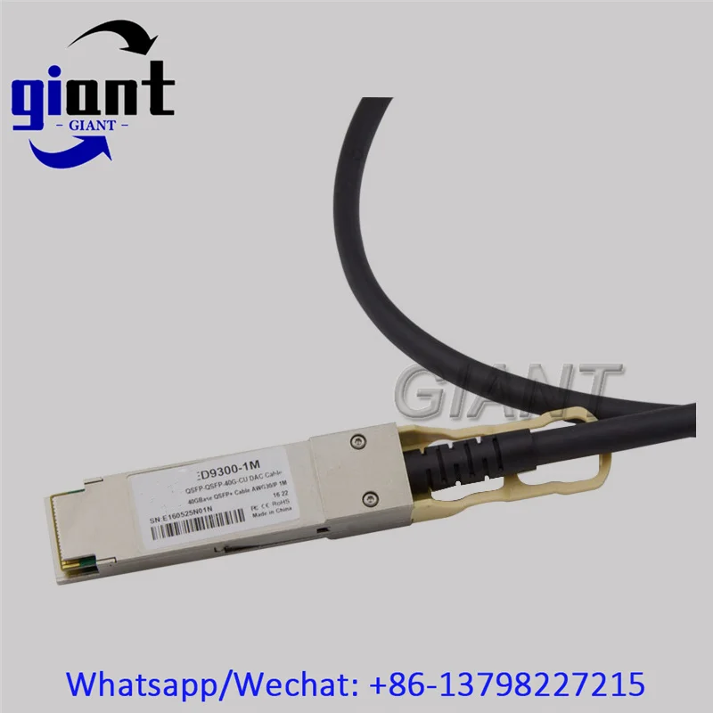 2pcs/Lot! 40G QSFP+ DAC Cable, 40G QSFP-QSFP-1M 30AWG Passive Twinax PVC Jacket DAC Direct Attach Copper Cable
