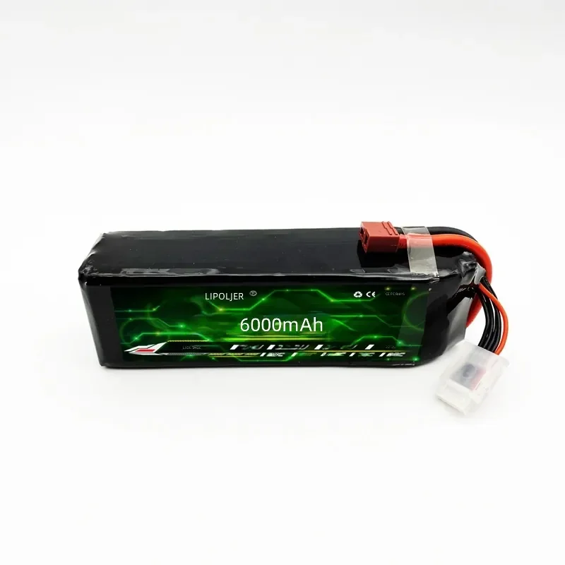 For Model Aircraft Battery 6000mAh 7.4V 11.1V 35C 50C High-Discharge Lithium Polymer Battery for  Aerial Drone