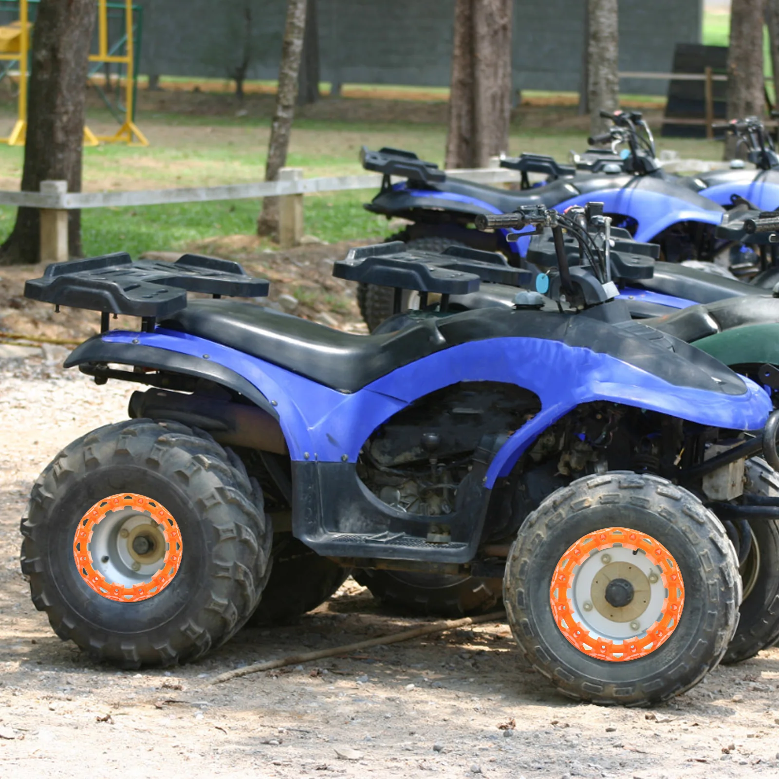 Copertura da 10 pollici per Atv Protezione per cerchioni in plastica Durevole Abbellimento per ruote Atv Decorazione per pneumatici fuoristrada Rivestimento per ruote per moto