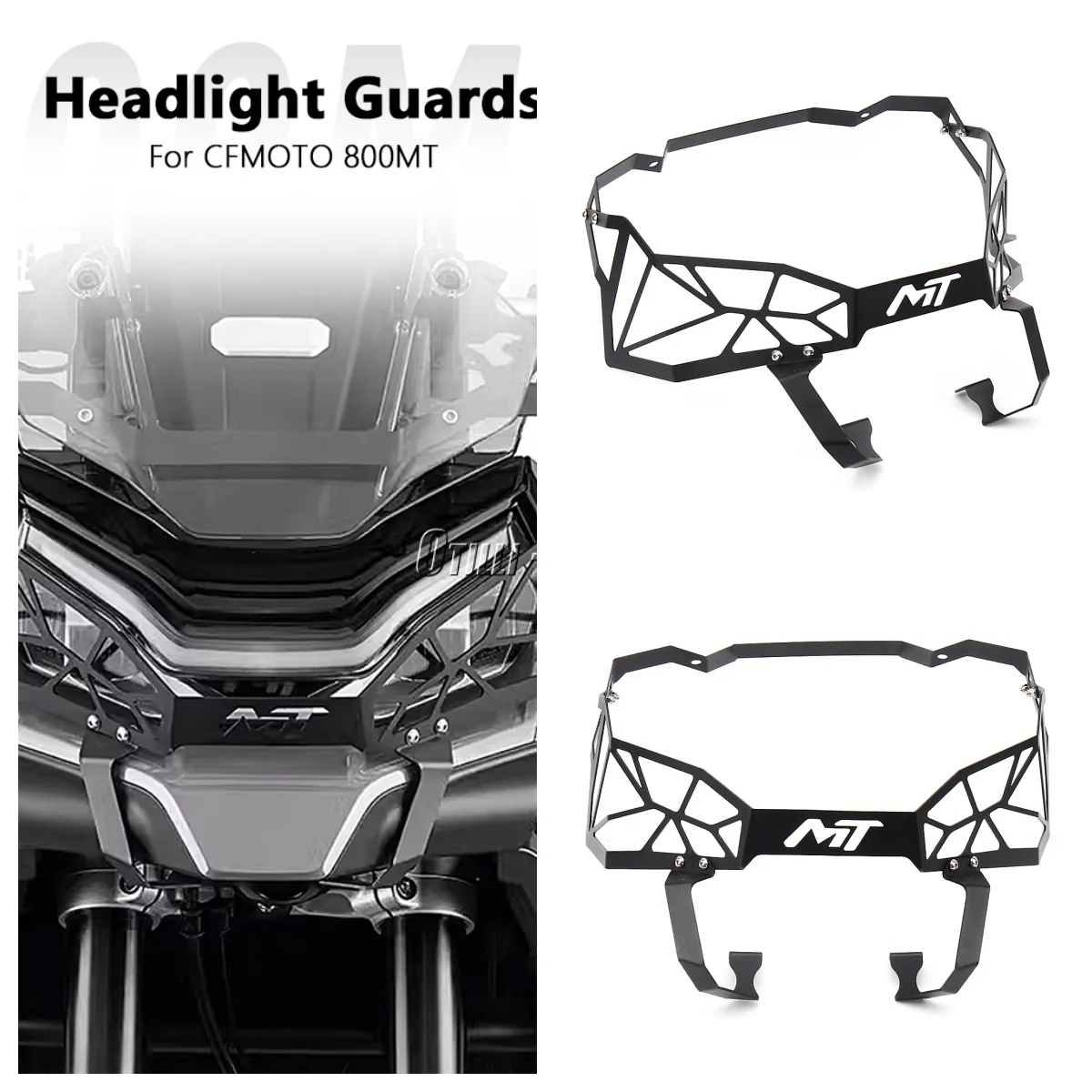 

For CFMOTO 800MT 800mt 800 MT New Black Headlight Grill Guard Head Light Covers Front Lamp Protectors Motorcycle Accessories