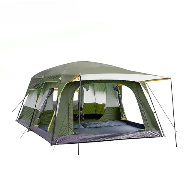 Large Outdoor Camping 4-6 Person Cabin Family Tent Waterproof Double Layer Camping Tent