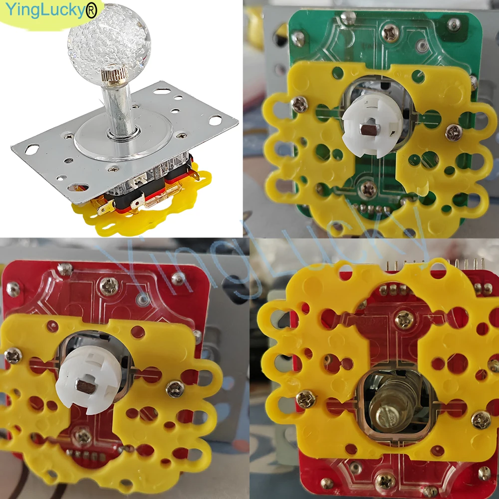 ARCADE 12V LED Joystick Bunte Beleuchtete Licht Umschaltbare Weg Controller Für Arcade Angeln Kran Klaue Spiel Verkaufsautomat – Detail 2