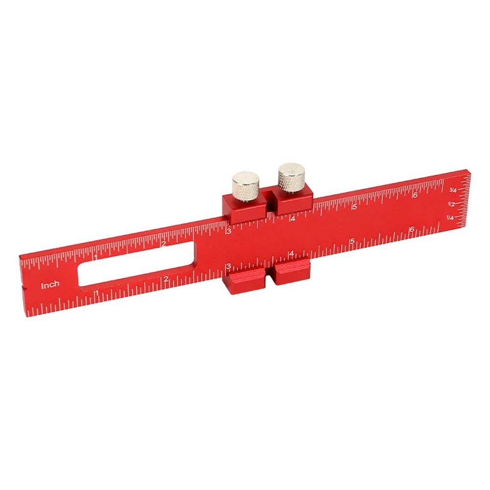 Aluminum Alloy Scribing Ruler T-Type Woodworking Ruler Scribing Ruler T-Track For Carpentry Marking Measurement