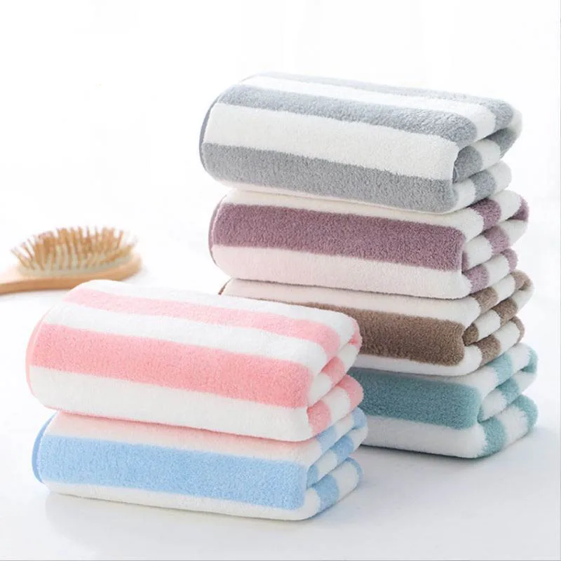 1pcs Microfiber Soft Face Wash Towel Touch Hand Towels Super Absorbent Quick-Drying Comfortable Lightweight Towel Bathroom Home