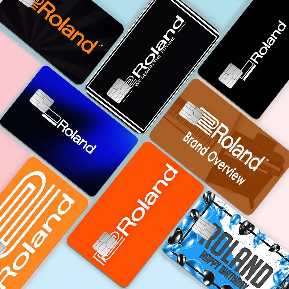 Fashion R-Roland Logo Anime Spend Or Save Funny Shell On Off Ultra Thin No Fade Sticker Skin Cover Film For Debit Credit Card