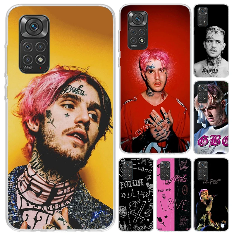 Funda de Teléfono Lil Peep Singer para Xiaomi Redmi Note 15 14 14S 13 12S 12 Pro 11S 11 Plus 11T 11E 10S, Funda Suave con Estampado