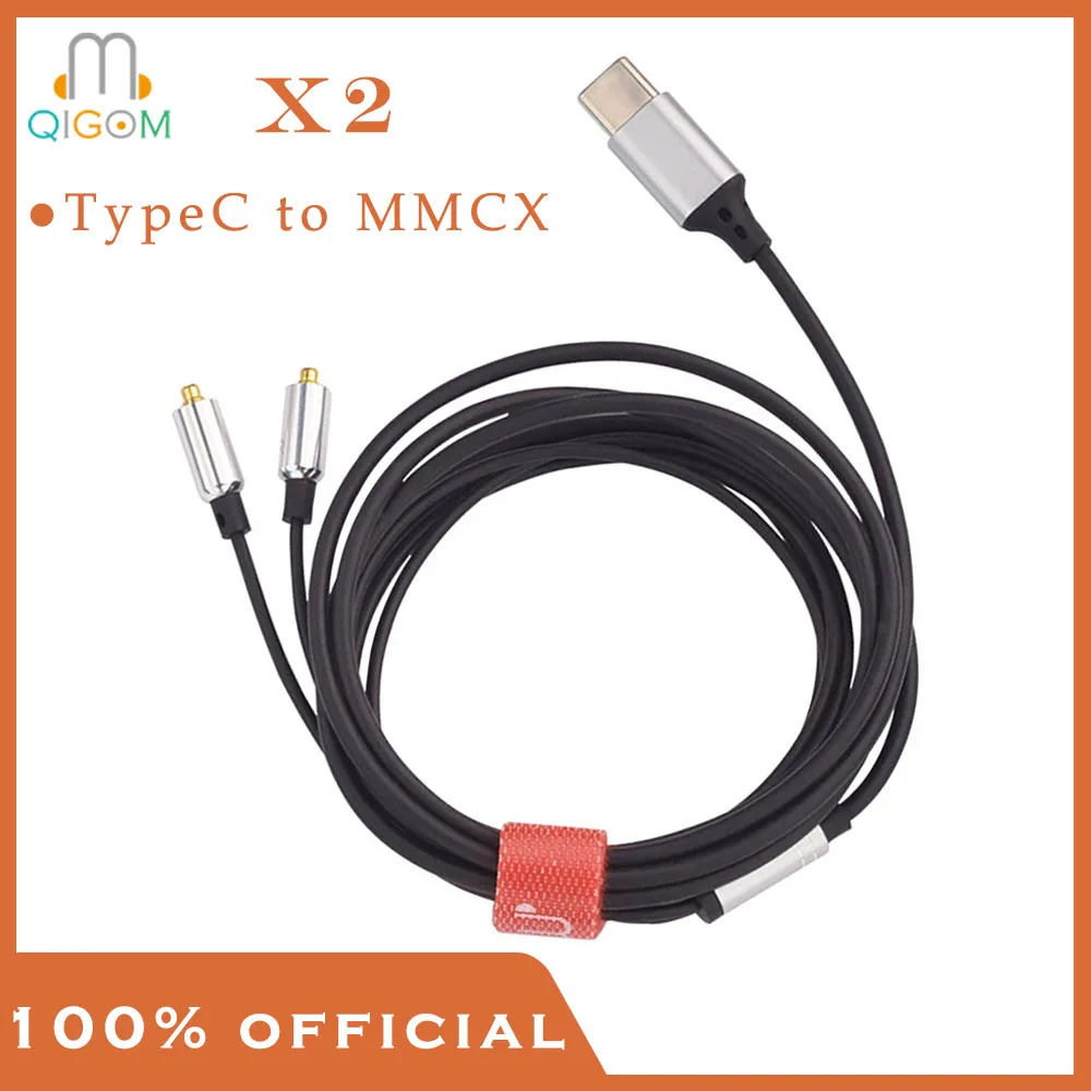 

QIGOM X2 MMCX Cable, TypeC to MMCX, Replaceable Wire, Reduce Signal Distortion MMCX Cable DIY Earphone Accessories