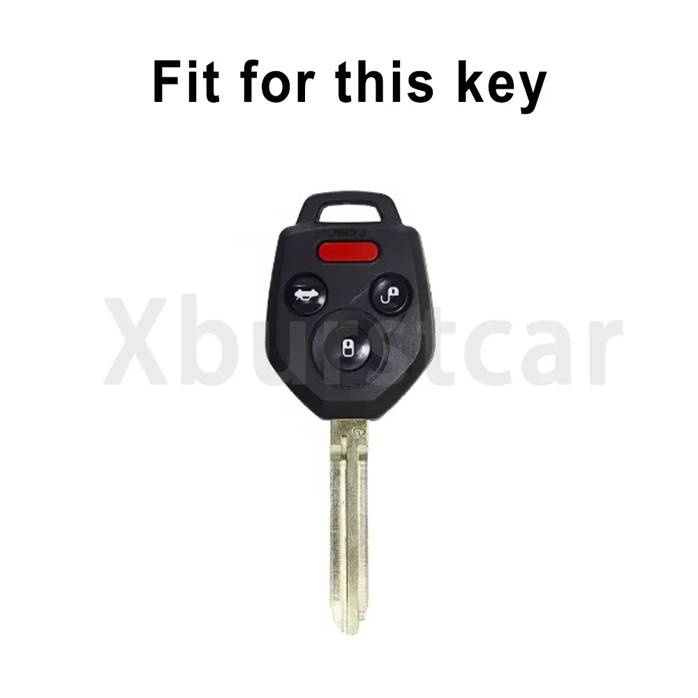 TPU Car Key Case Cover Shell Fob Holder 4 Buttons For Subaru Tribeca Forester WRX XV Outback Legacy Impreza Crosstrek view 2