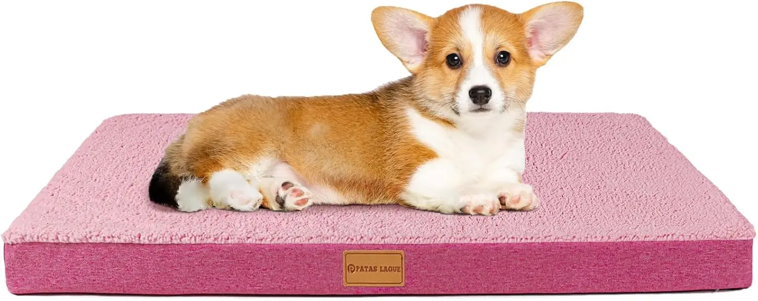 

Orthopedic Dog Bed For Small Dogs, Soft Comfortable Waterproof Egg Crate Foam Small Pet Beds Mat With Removable Washable Cover,