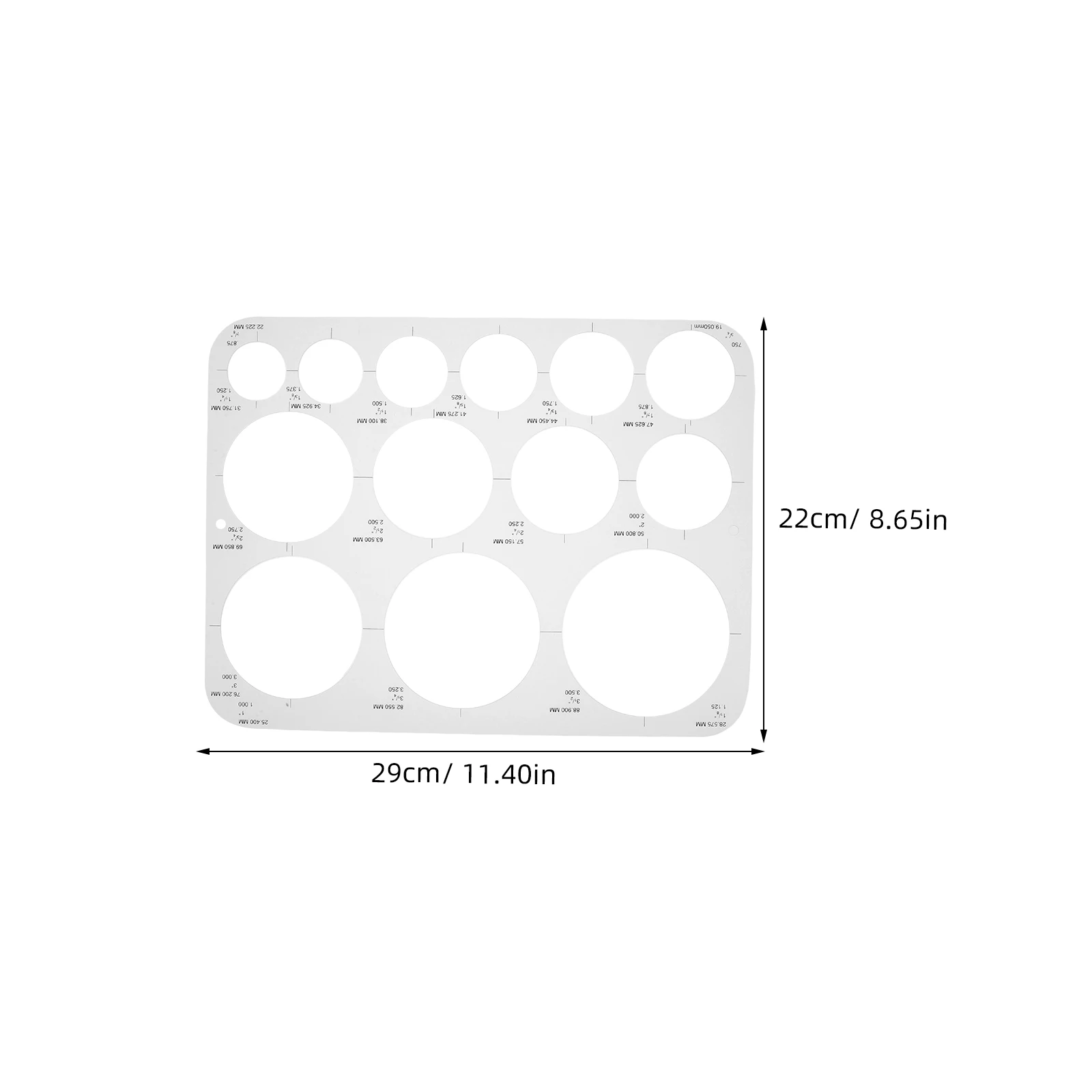 6 pcs Plastic Geometric Drawing Templates Hollow Shape Stencils For School Office Diy Art Projects Circle Triangle Square Ruler