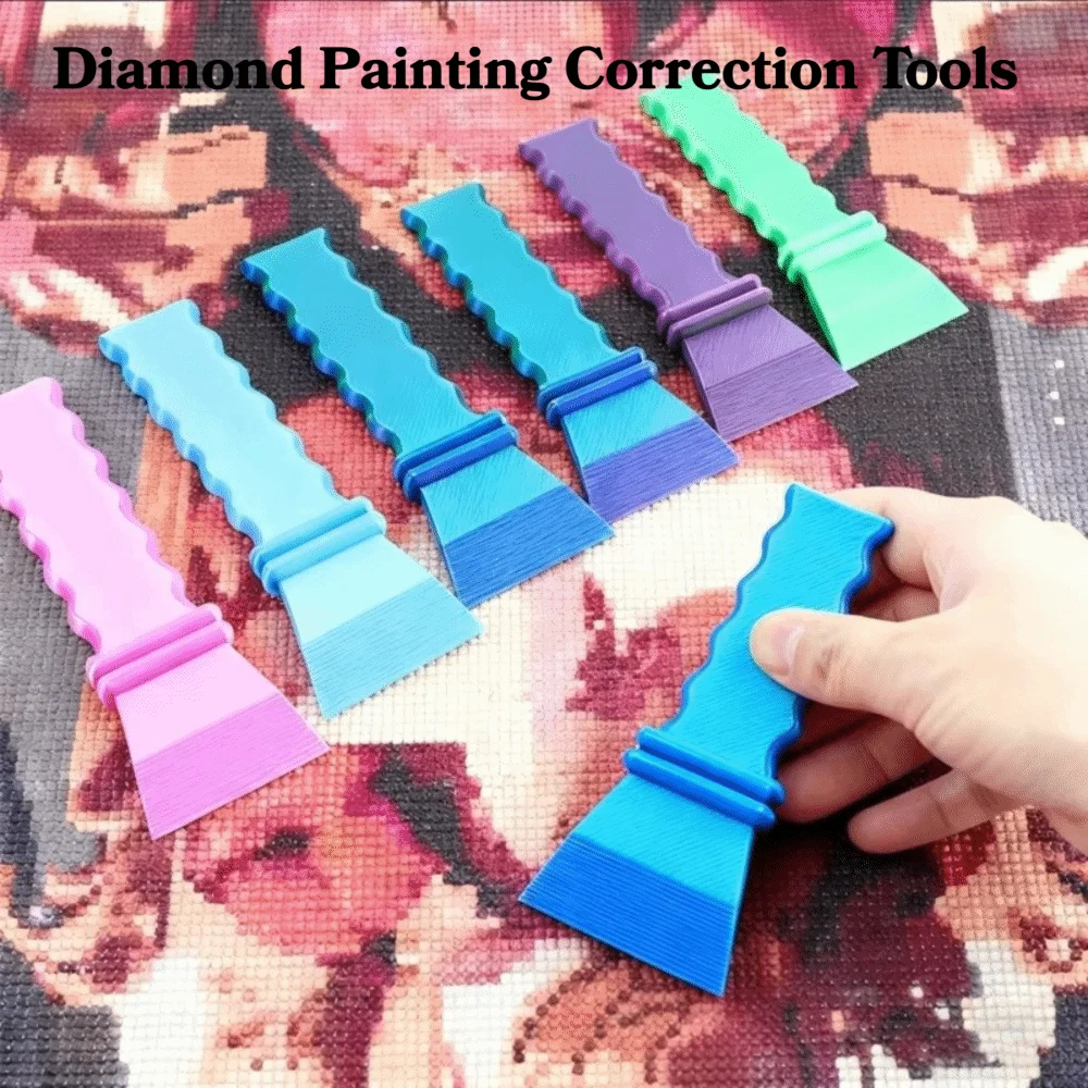 1/4PCS Straight Edge Diamond Painting Correction Tools DIY Diamond Art Misaligned Diamond Beads Rhinestone Corrector Kits