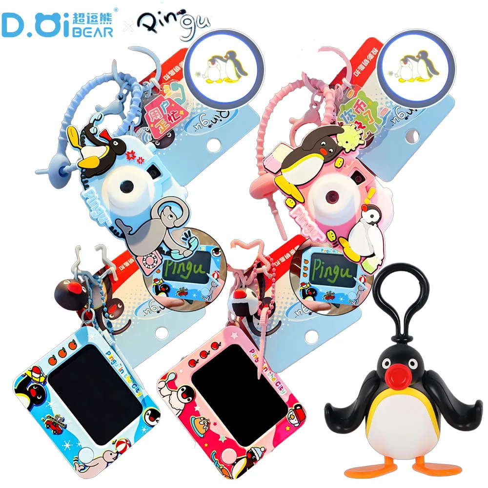 

Genuine Pingu Cartoon Peripheral Keychains Creative Naughty Backpack Charms Funny Toys Unique Graduation Gifts for Boys Girls